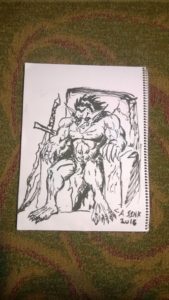 Troll for monster drawing club