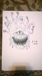 The watcher ({beholder) for monster drawing club